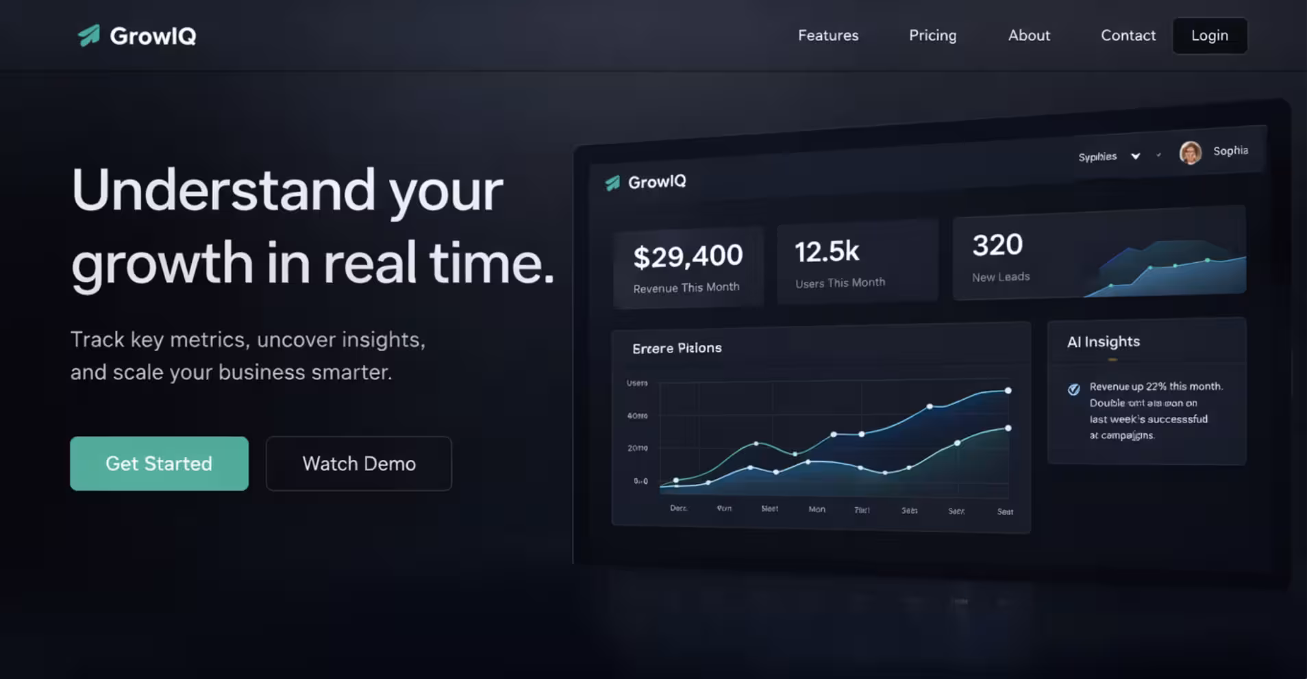 SaaS Landing Preview